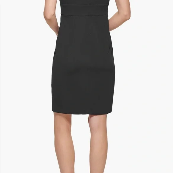 DKNY Womens Puff Sleeve Dress Size 14 NWT - Picture 4 of 5